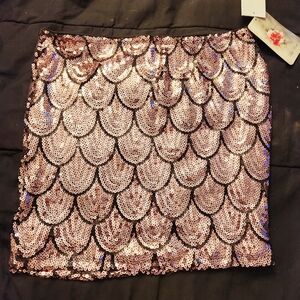 NWT Lily Rose Pink Mermaid Sequin Skirt